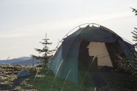 Getting the tent ready