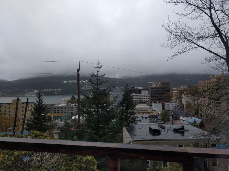 Looking over downtown Juneau